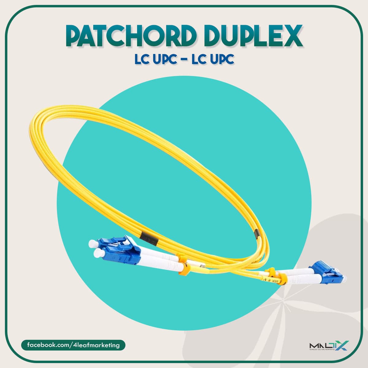 Patch Cord Duplex LCUPC-LCUPC-3.0MM 1M