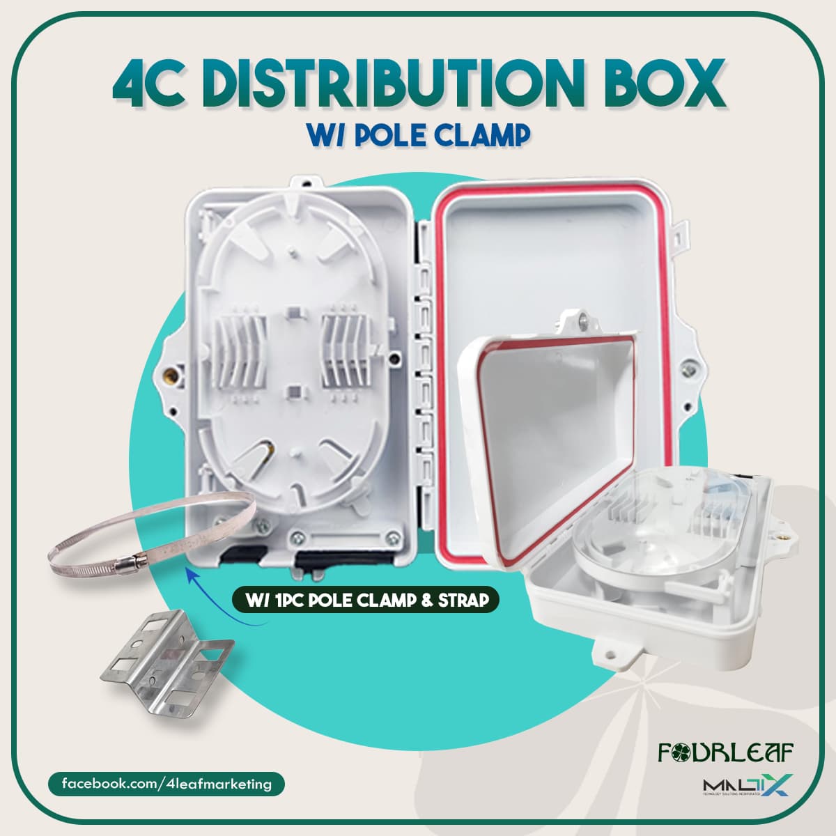 4C Distribution Box w/ Pole Clamp
