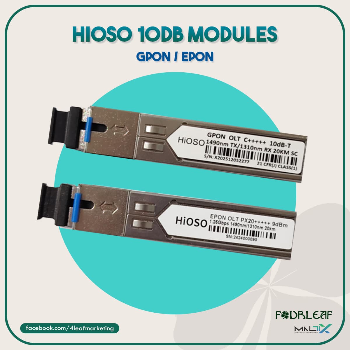 hioso-10db-modules-epon