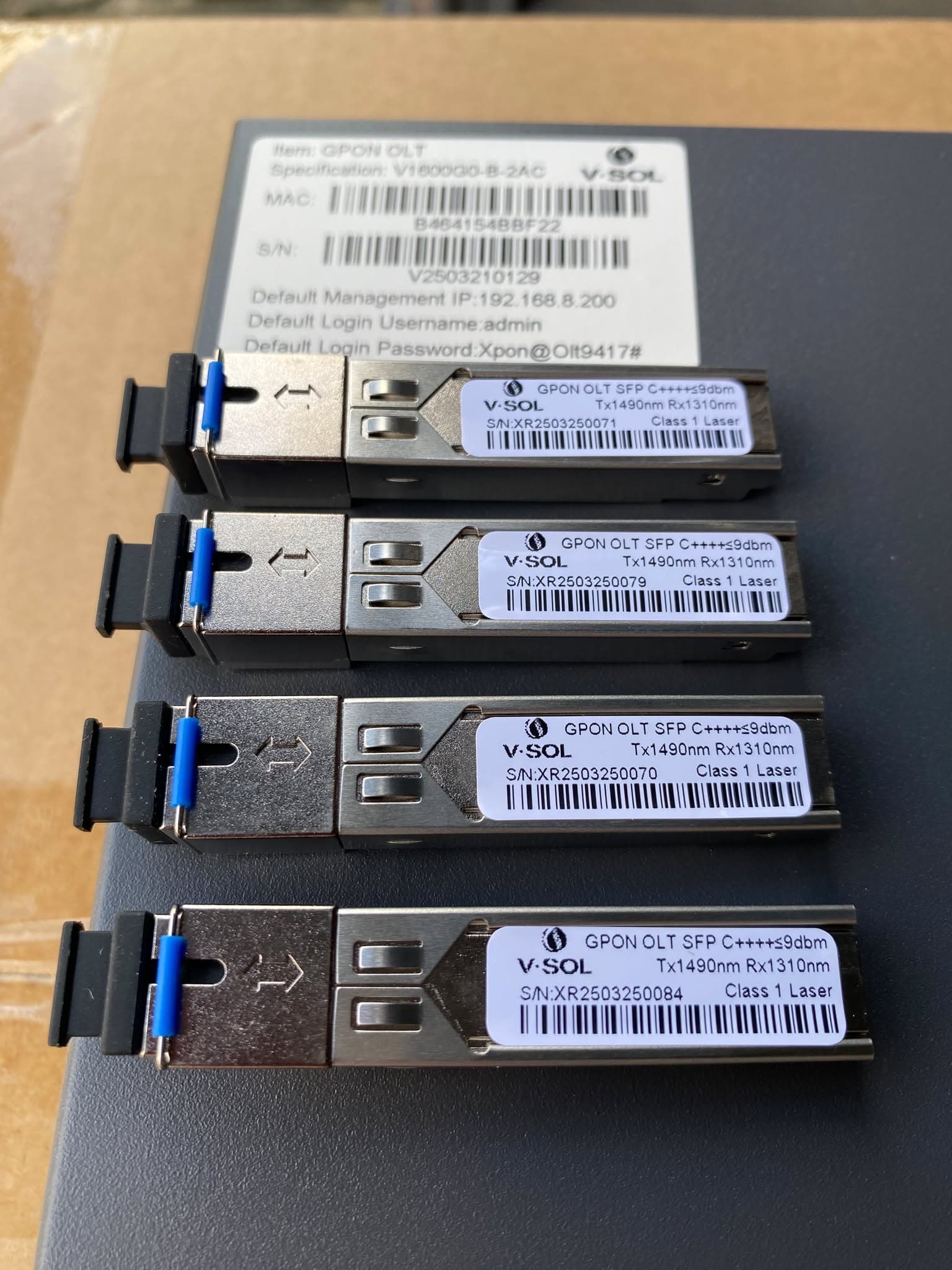 VSOL 4PON GPON