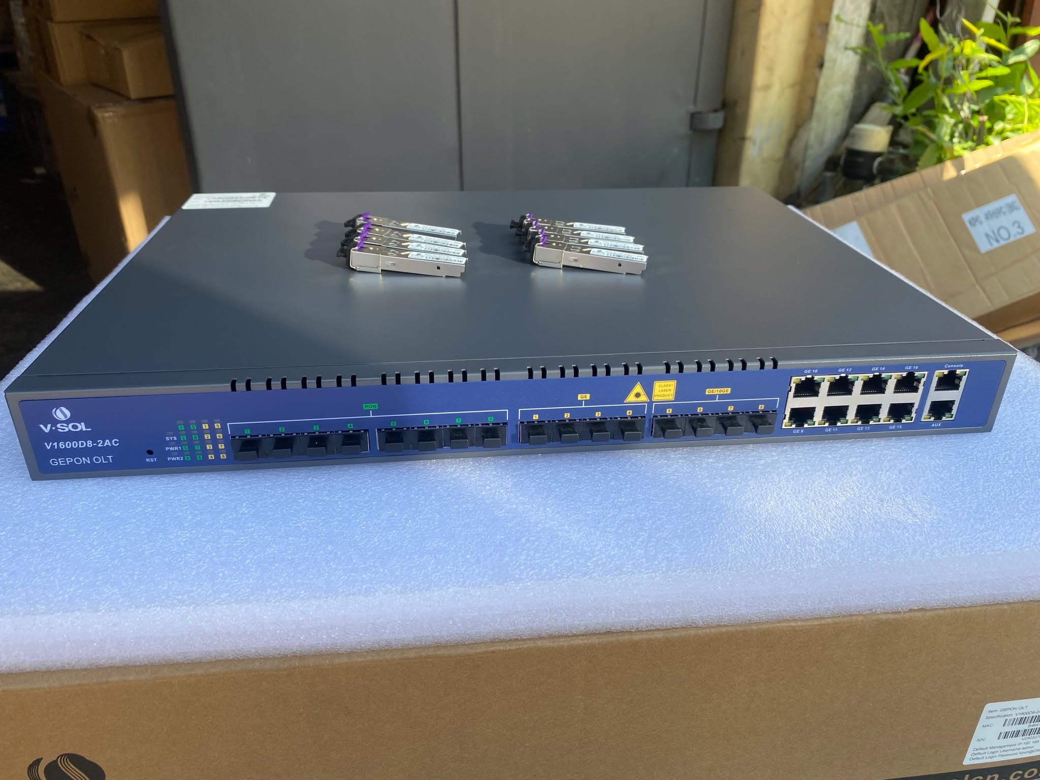 VSOL 8PON EPON w/ 9dB Module