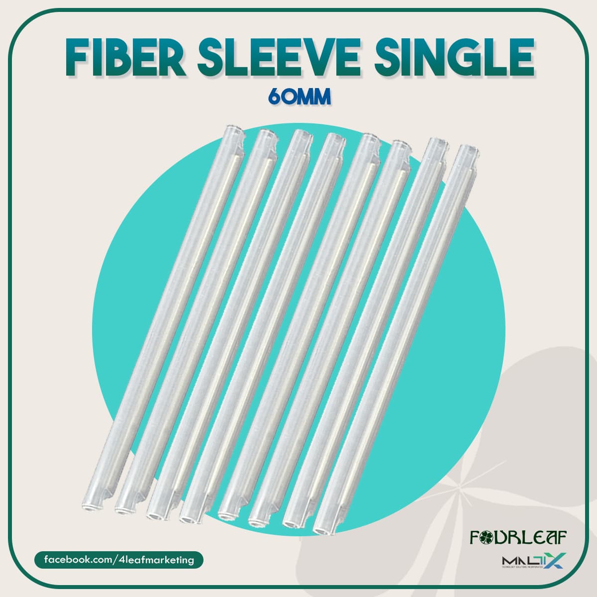 Fiber Sleeve 60mm - Single