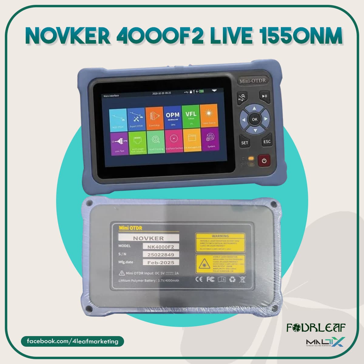 Novker 4000f2 Live 1550nm
