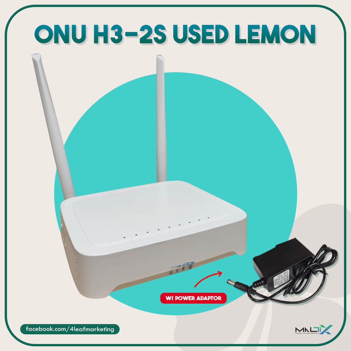 ONU H3-2s used lemon