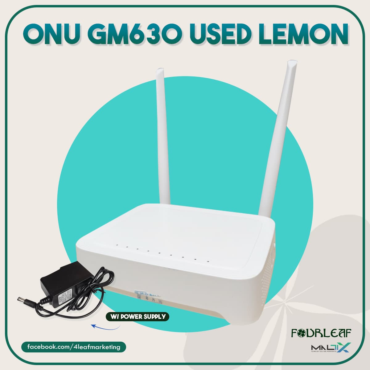 ONU GM630 used lemon